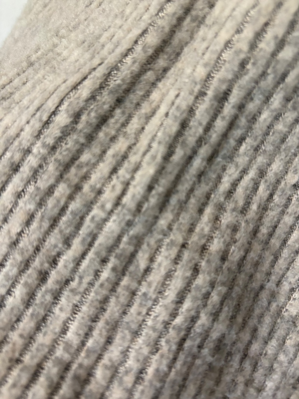 Taupe ribbed knit two-piece set (crop top + midi skirt) - Picture 2 of 2